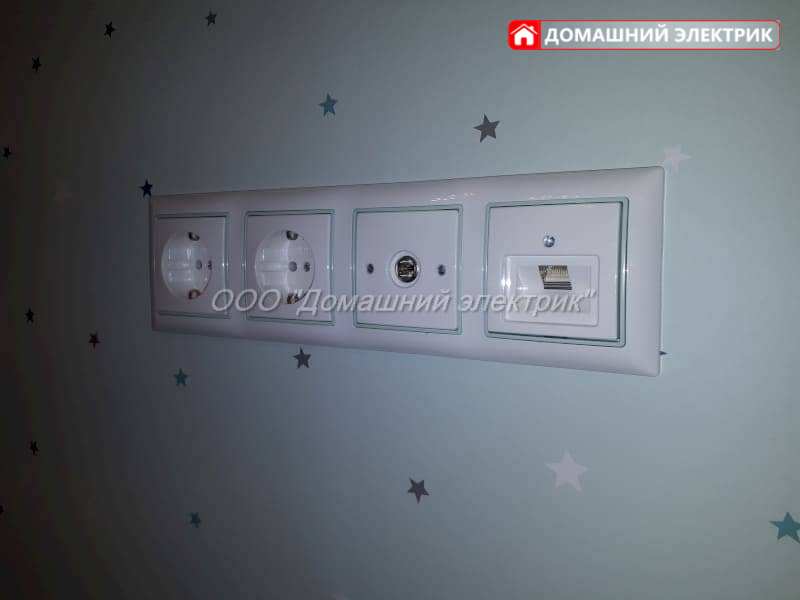 установить и подключить розетки для телевизора на стену в Санкт-Петербурге