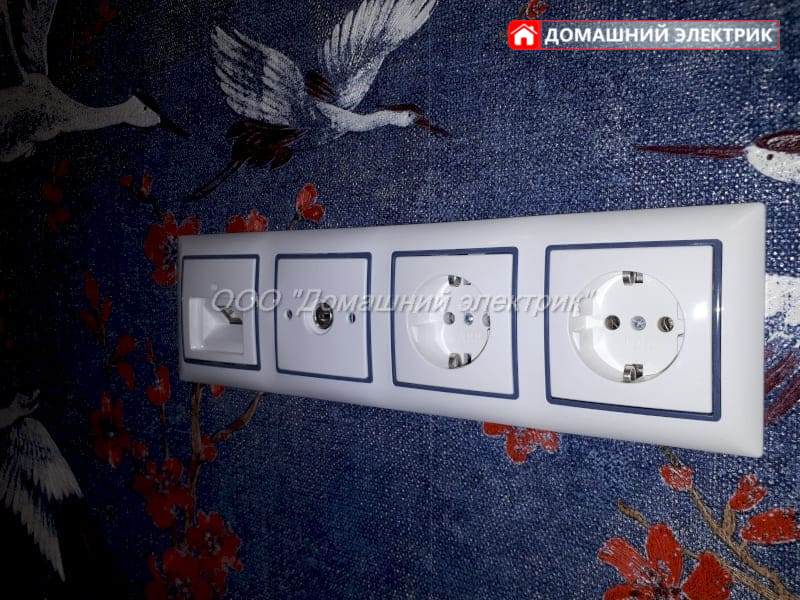 установить и подключить тв, компьютерные, и электрические розетки в квартире Санкт-Петербурга