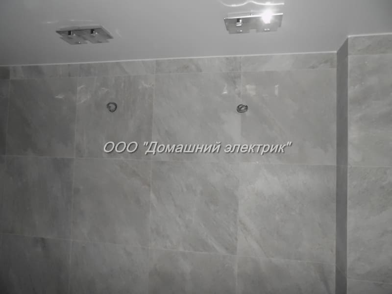 разводка электрики в ванной комнате под ключ в Санкт-Петербурге