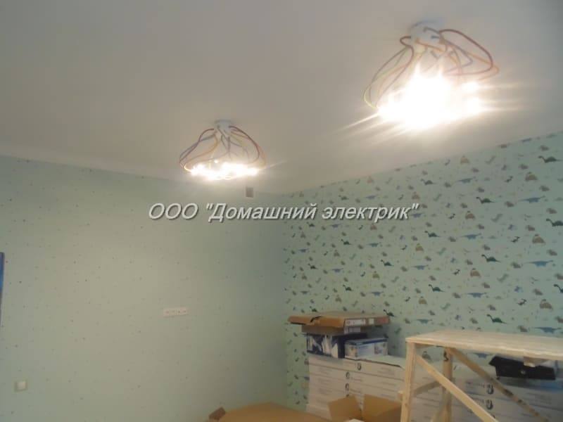 монтаж освещения в детской комнате под ключ в Санкт-Петербурге